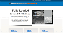 Desktop Screenshot of carmakemodeldatabase.com